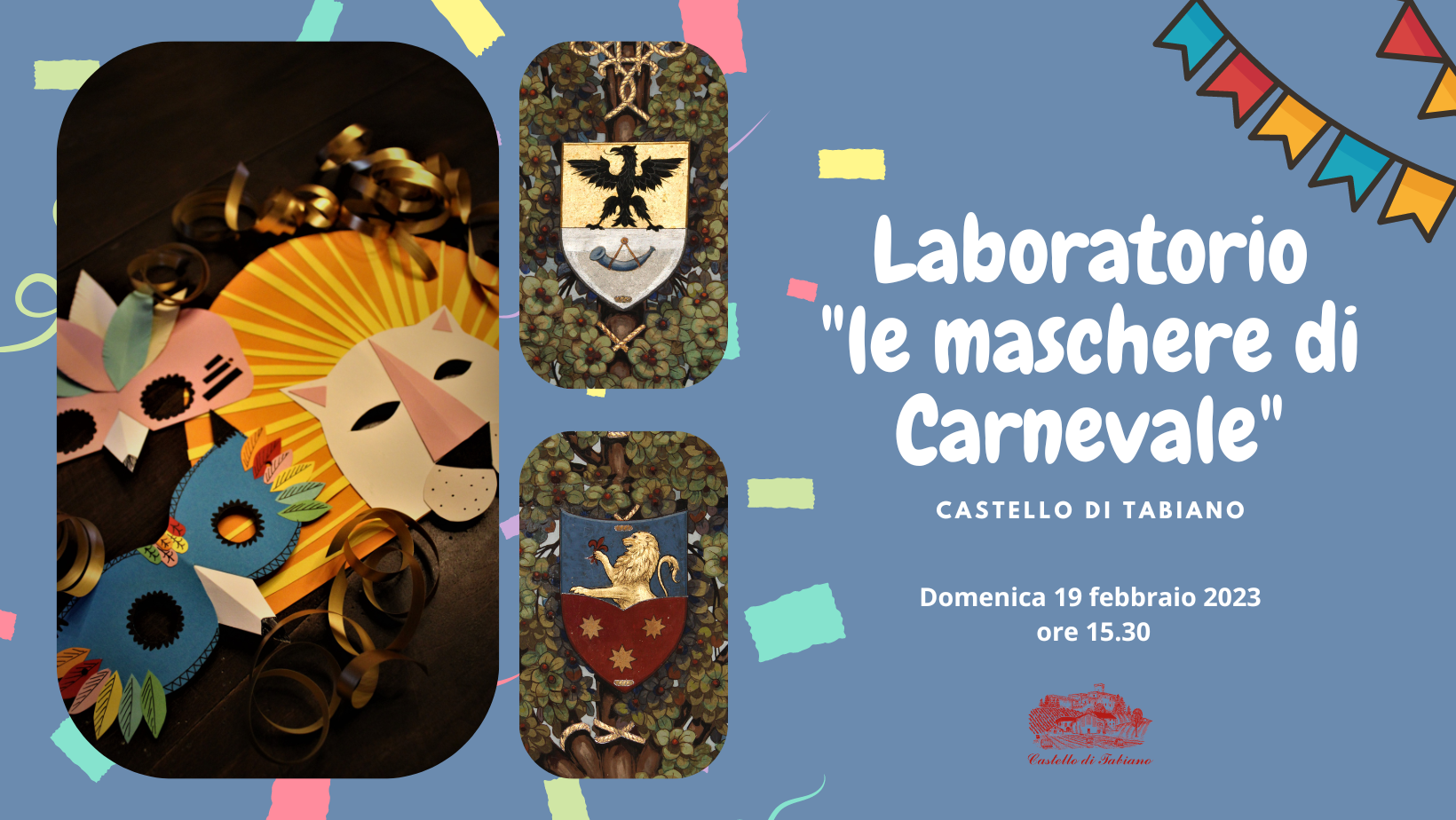 EVENTO ANNULLATO - LABORATORIO "LE MASCHERE DI CARNEVALE"