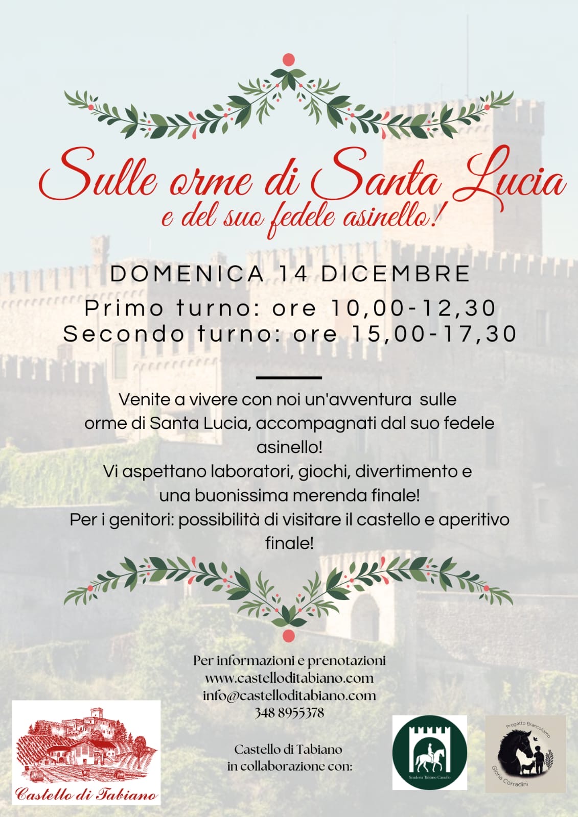 Sulle orme di Santa Lucia e del suo asinello